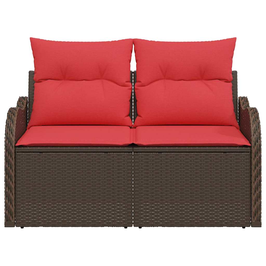 Trädgårdsoffa Med Kudde 121 X 62 X 69 Cm Konstrotting