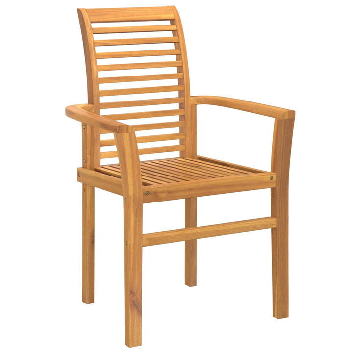 Matstol 2 Pcs Brun 62 X 55 X 94 Cm Massivt Teakträ