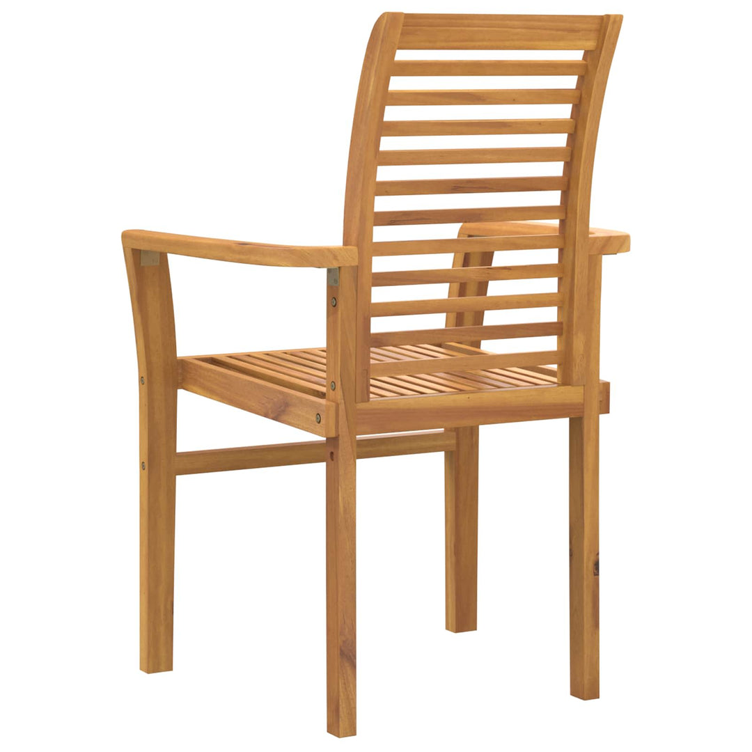 Matstol 2 Pcs Brun 62 X 55 X 94 Cm Massivt Teakträ