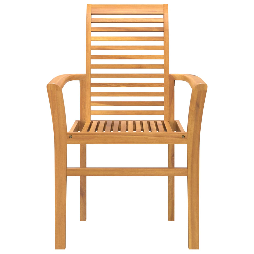 Matstol 2 Pcs Brun 62 X 55 X 94 Cm Massivt Teakträ