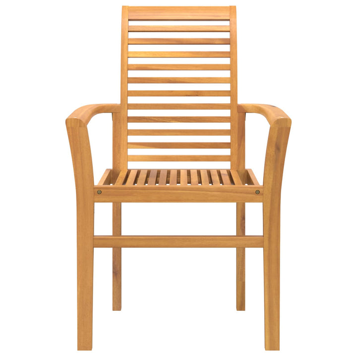 Matstol 2 Pcs Brun 62 X 55 X 94 Cm Massivt Teakträ