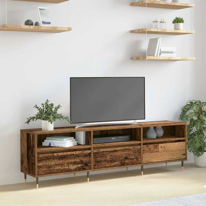 Tv-Skåp Gammalt Trä 150 X 30 X 45 Cm Konstruerat Trä