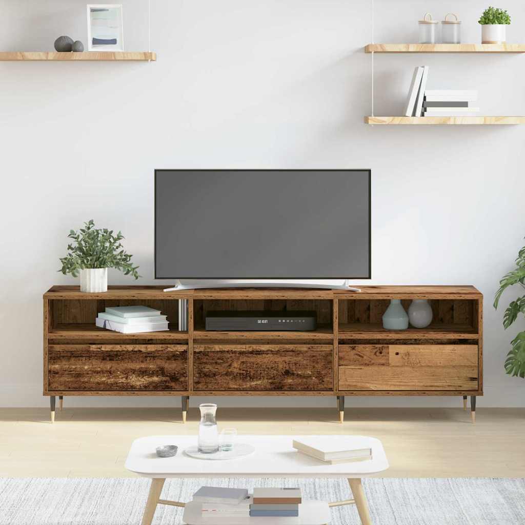 Tv-Skåp Gammalt Trä 150 X 30 X 45 Cm Konstruerat Trä