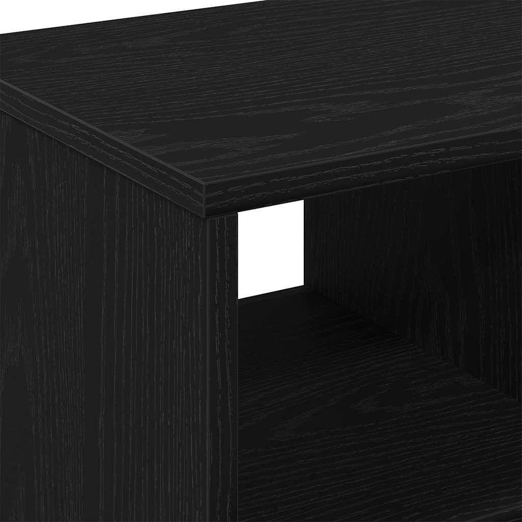 Sidobord Svart Ek 50 X 30 X 55 Cm Konstruerat Trä