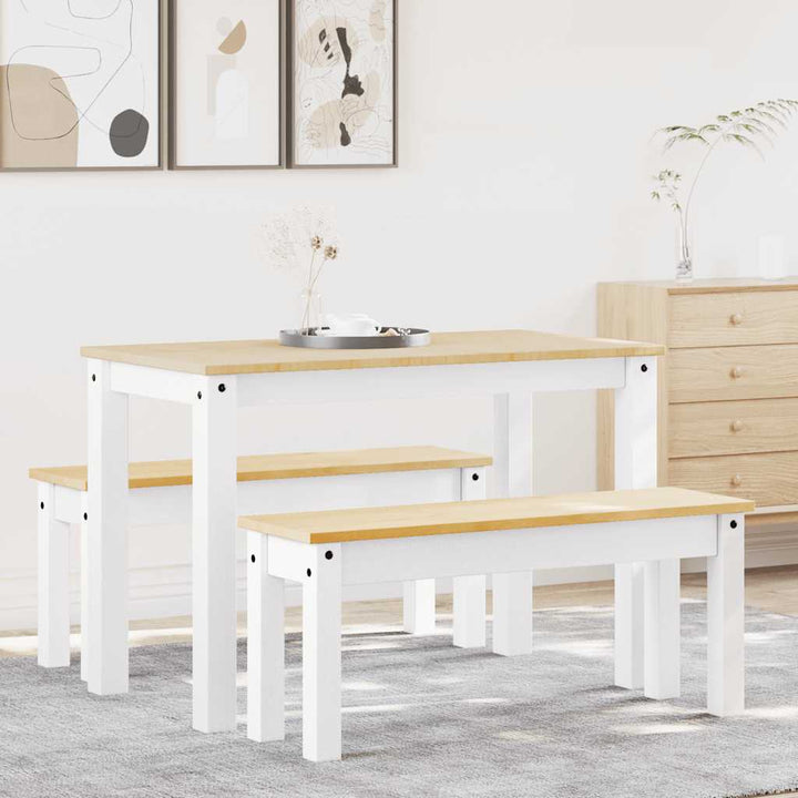 Matgrupp 3 Delar Panama Massiv Trä Furu