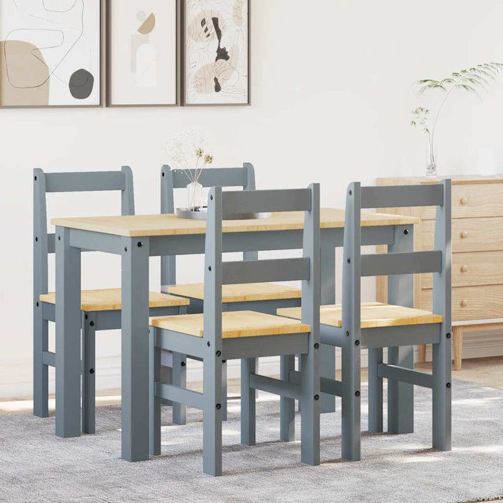 Matgrupp 3 Delar Panama Massiv Trä Furu