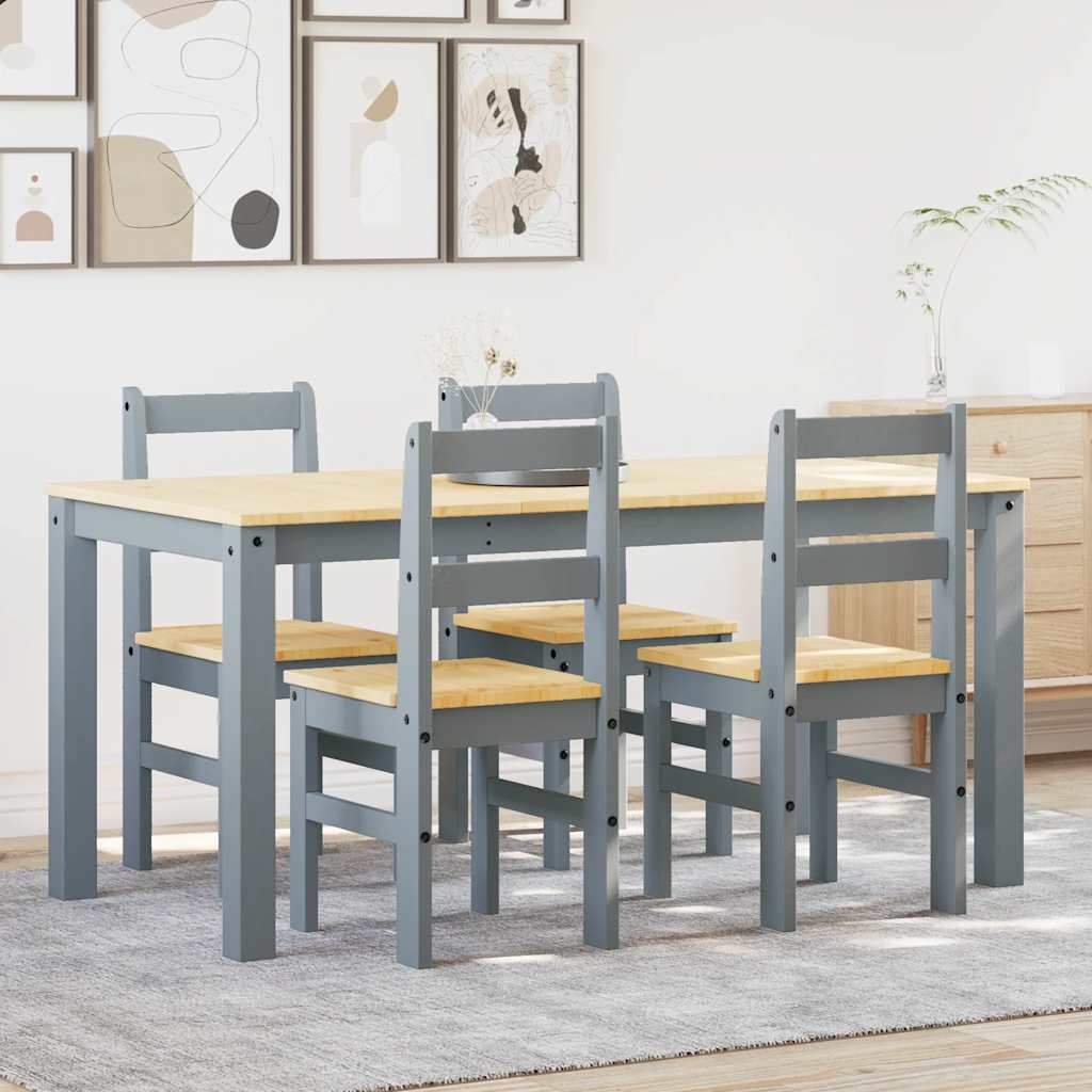 Matgrupp 3 Delar Panama Massiv Trä Furu