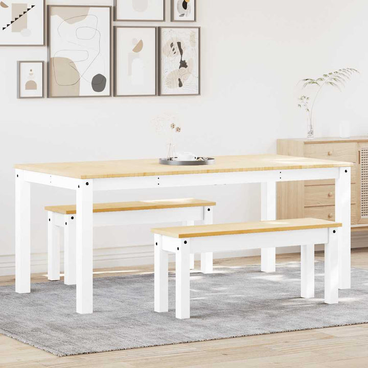Matgrupp 3 Delar Panama Massiv Trä Furu
