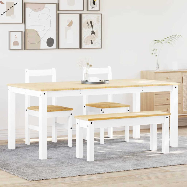 Matgrupp 3 Delar Panama Massiv Trä Furu