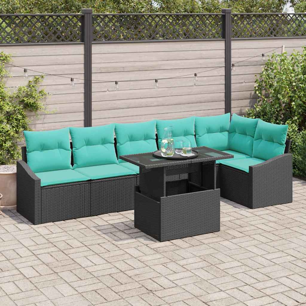 Trädgårdsoffset 7 St Och Röd Konstrotting