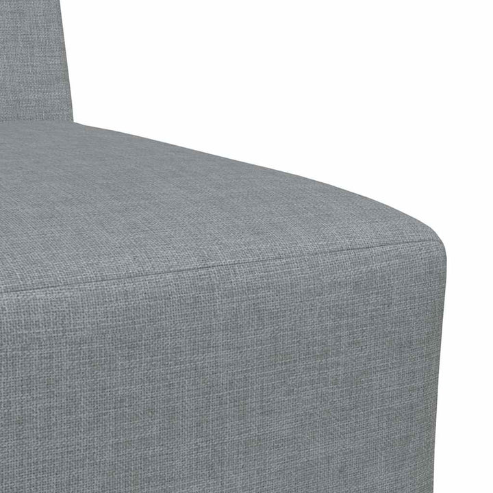 Modulsofa Utan Armstöd 2 Pcs Ljusgrå 55 X 74 X 82 Cm Tyg