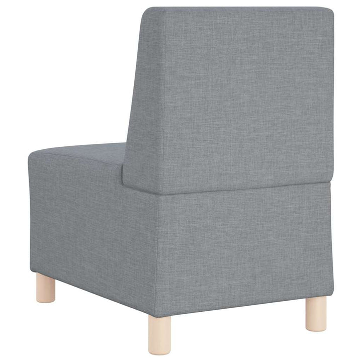 Modulsofa Utan Armstöd 2 Pcs Ljusgrå 55 X 74 X 82 Cm Tyg