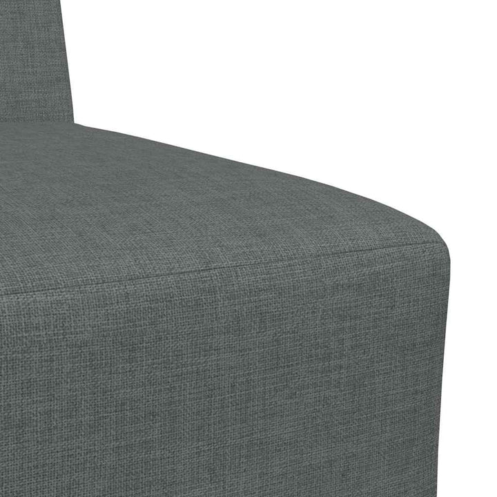 Modulsofa Utan Armstöd 2 Pcs Mörkgrå 55 X 74 X 82 Cm Tyg