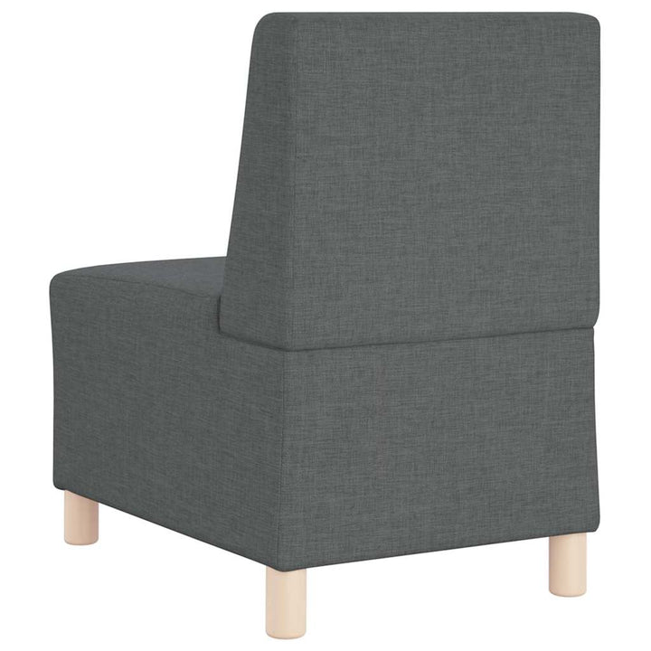Modulsofa Utan Armstöd 2 Pcs Mörkgrå 55 X 74 X 82 Cm Tyg