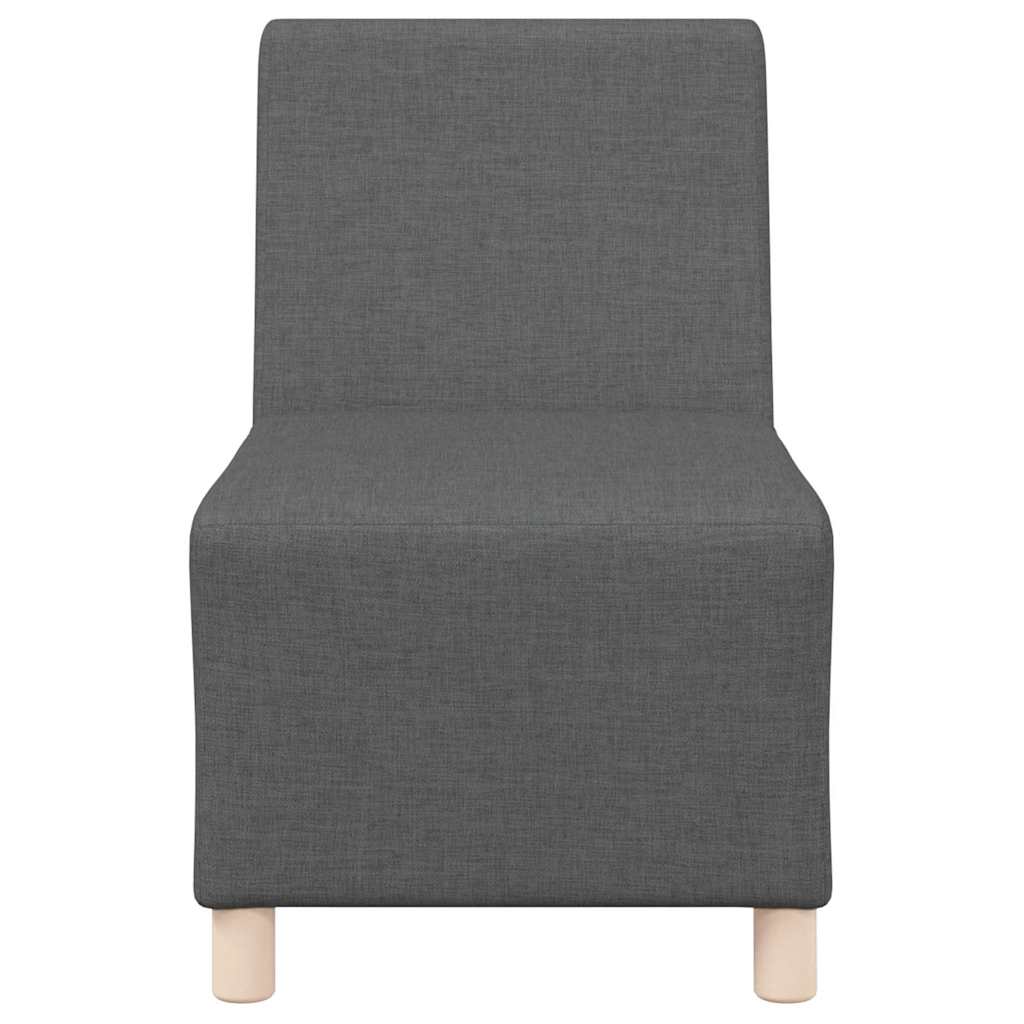 Modulsofa Utan Armstöd 2 Pcs Mörkgrå 55 X 74 X 82 Cm Tyg