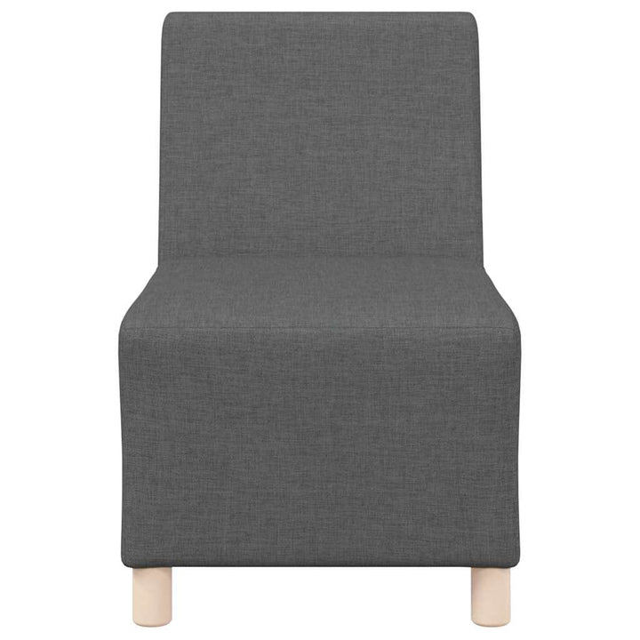 Modulsofa Utan Armstöd 2 Pcs Mörkgrå 55 X 74 X 82 Cm Tyg