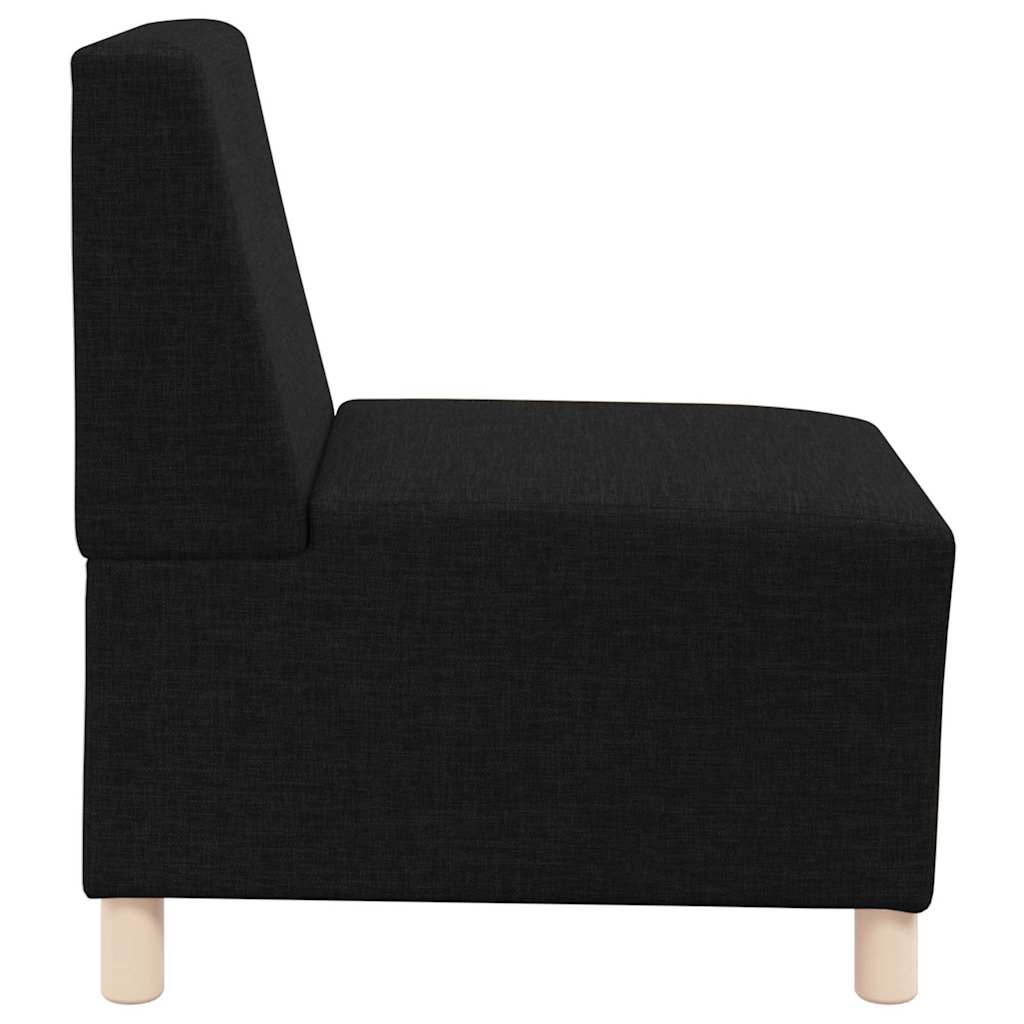 Modulsofa Utan Armstöd 2 Pcs Svart 55 X 74 X 82 Cm Tyg