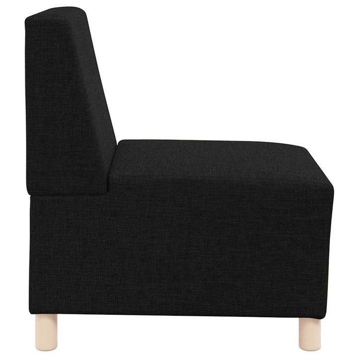 Modulsofa Utan Armstöd 2 Pcs Svart 55 X 74 X 82 Cm Tyg