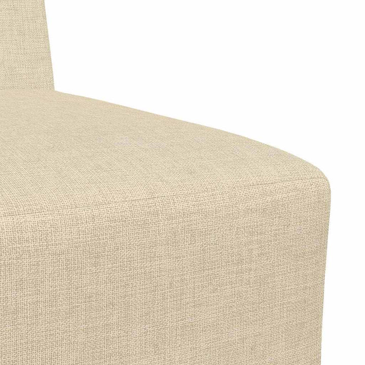 Modulsofa Utan Armstöd 2 Pcs Kräm 55 X 74 X 82 Cm Tyg
