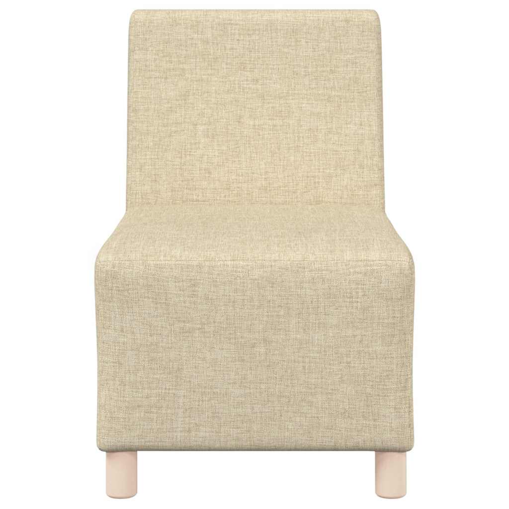 Modulsofa Utan Armstöd 2 Pcs Kräm 55 X 74 X 82 Cm Tyg
