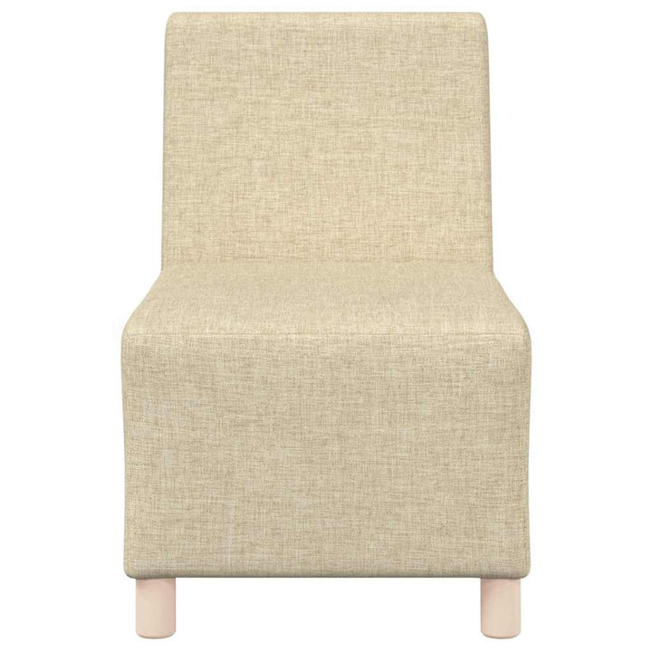 Modulsofa Utan Armstöd 2 Pcs Kräm 55 X 74 X 82 Cm Tyg