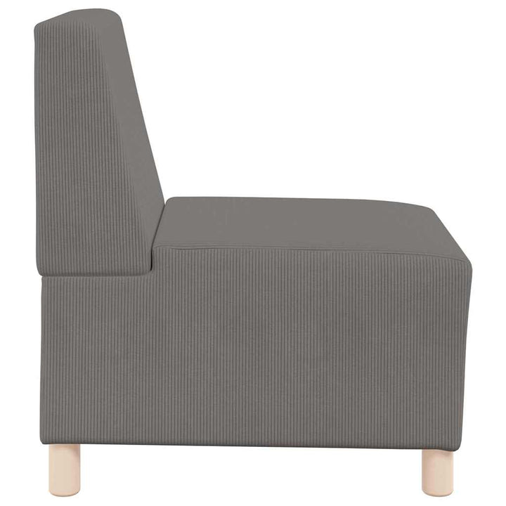 Modulsofa Utan Armstöd 2 Pcs Ljusgrå 55 X 74 X 82 Cm
