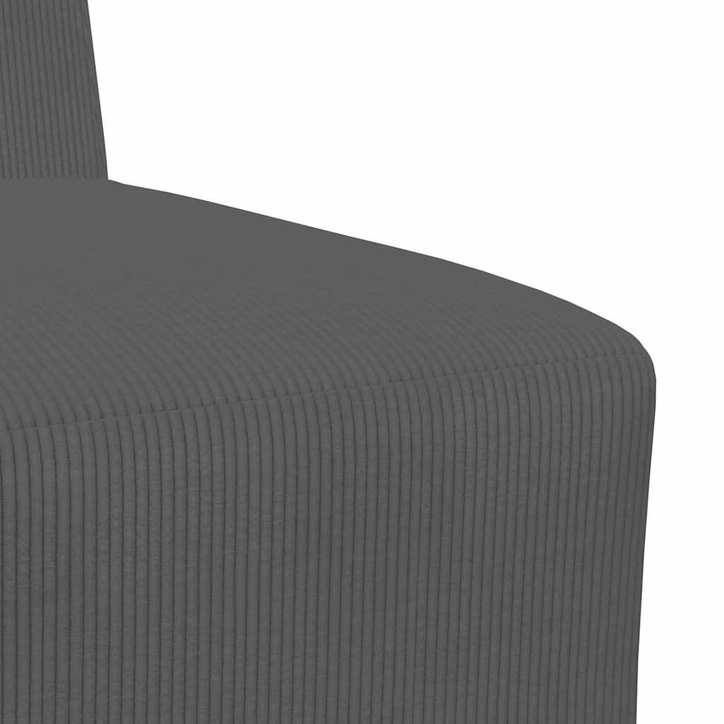 Modulsofa Utan Armstöd 2 Pcs Mörkgrå 55 X 74 X 82 Cm