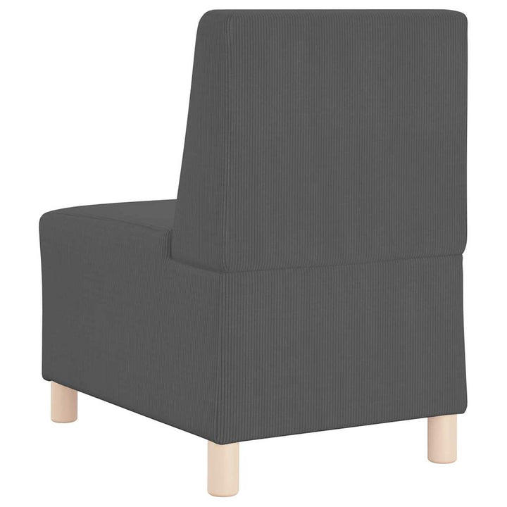 Modulsofa Utan Armstöd 2 Pcs Mörkgrå 55 X 74 X 82 Cm