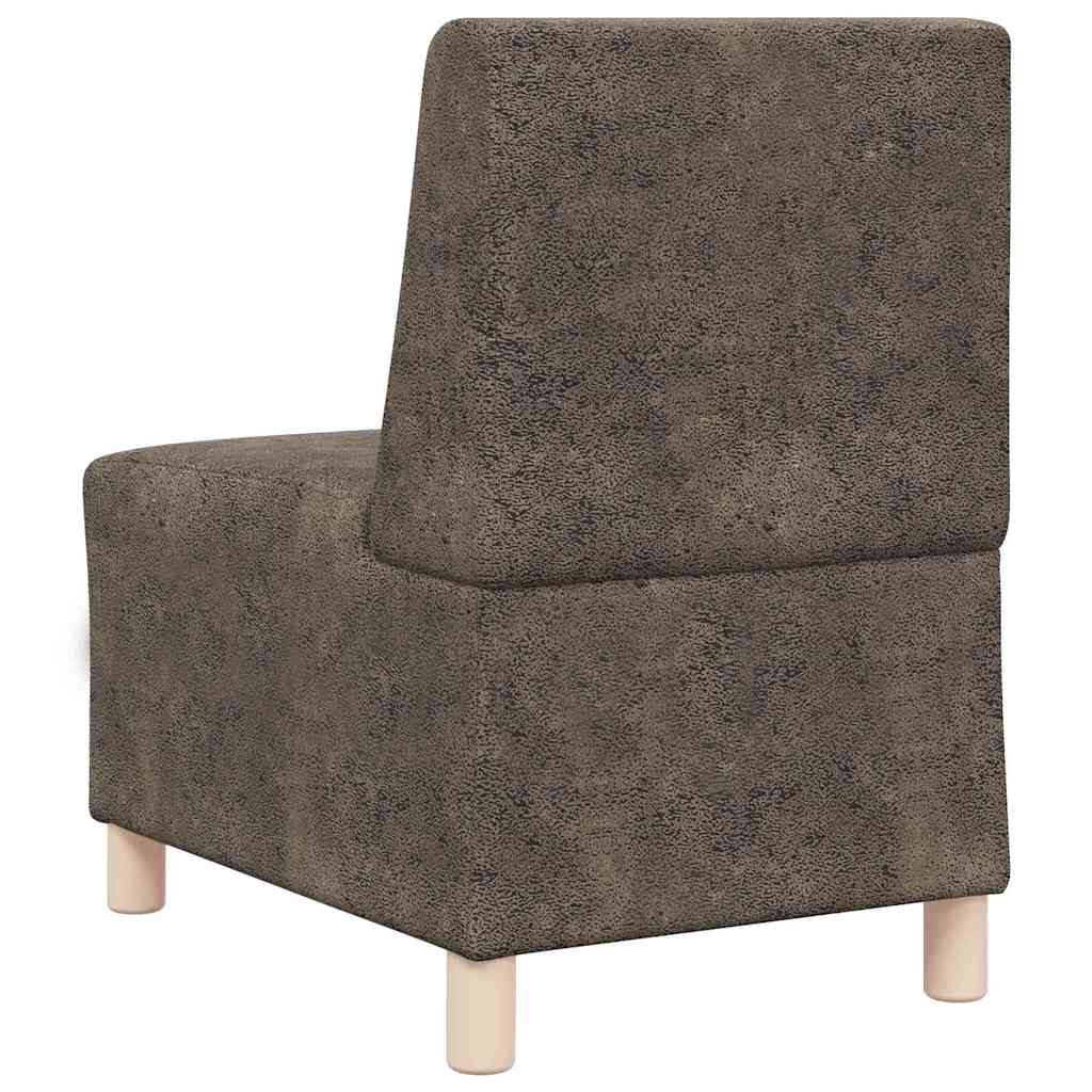 Modulsofa Utan Armstöd 2 Pcs Mörkgrå 55 X 74 X 82 Cm
