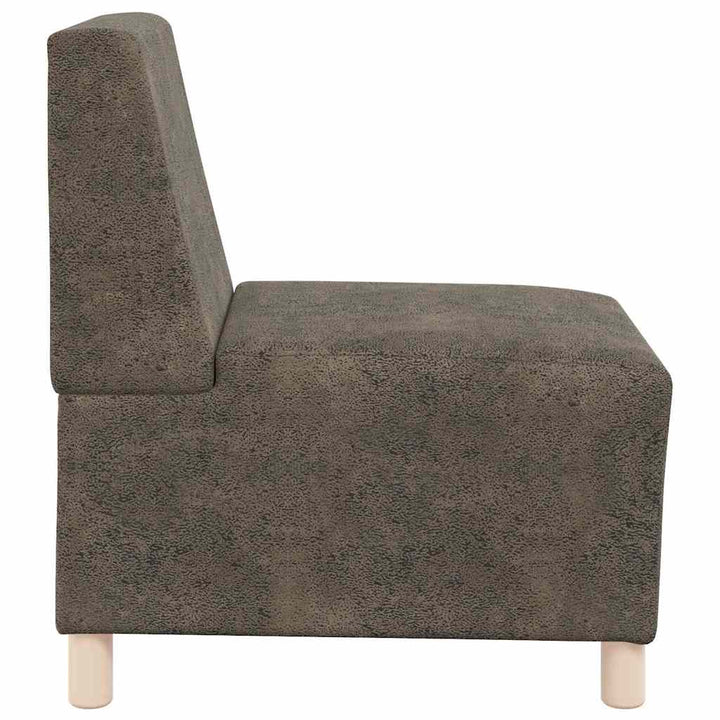 Modulsofa Utan Armstöd 2 Pcs Mörkgrå 55 X 74 X 82 Cm