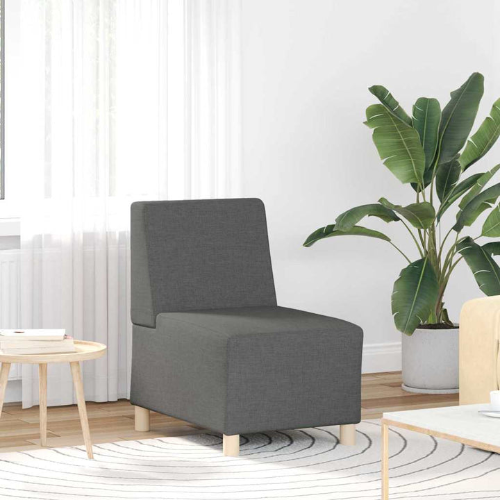 Modulsofa Utan Armstöd 3 Pcs Mörkgrå 55 X 74 X 82 Cm Tyg