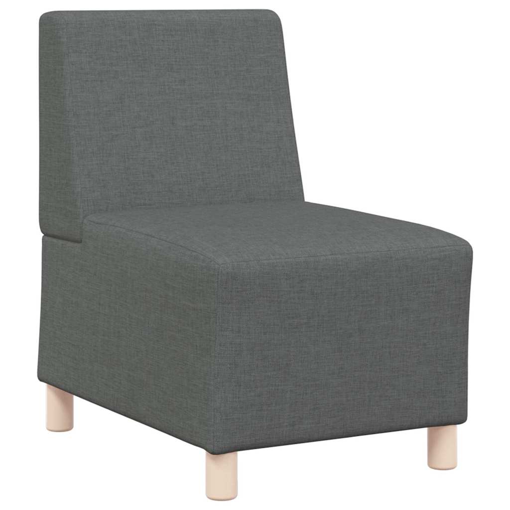 Modulsofa Utan Armstöd 3 Pcs Mörkgrå 55 X 74 X 82 Cm Tyg