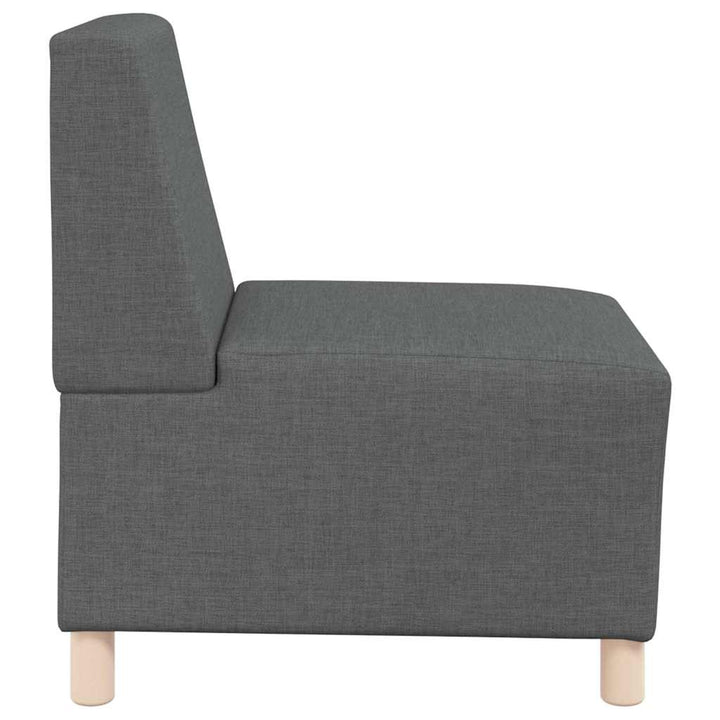 Modulsofa Utan Armstöd 3 Pcs Mörkgrå 55 X 74 X 82 Cm Tyg