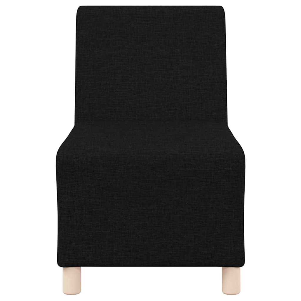 Modulsofa Utan Armstöd 3 Pcs Svart 55 X 74 X 82 Cm Tyg