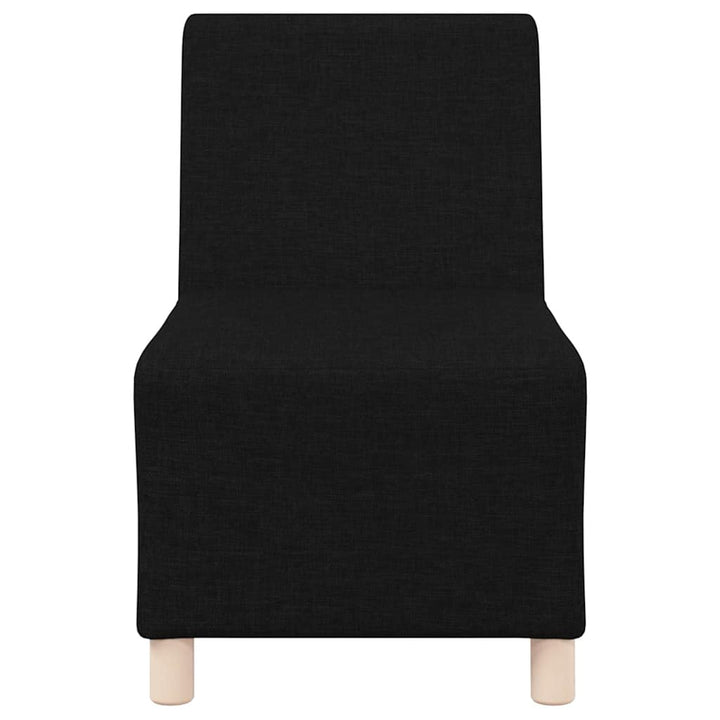 Modulsofa Utan Armstöd 3 Pcs Svart 55 X 74 X 82 Cm Tyg