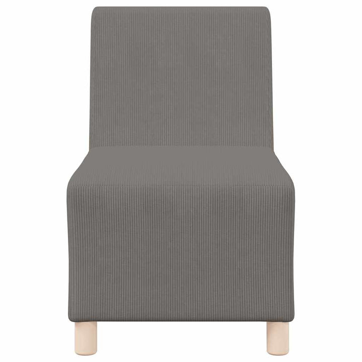 Modulsofa Utan Armstöd 3 Pcs Ljusgrå 55 X 74 X 82 Cm