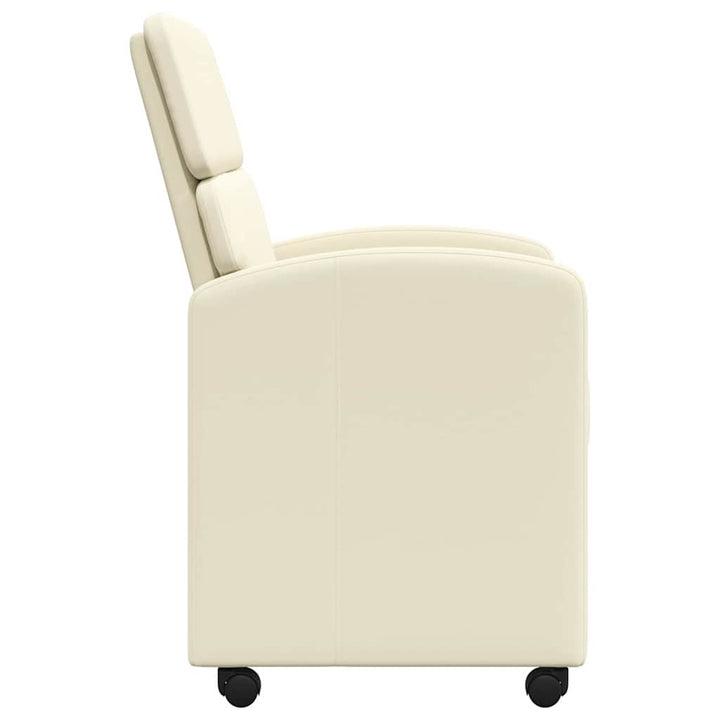 Matstolar Med Hjul 2 St Konstläder 58 X 65 X 98 Cm
