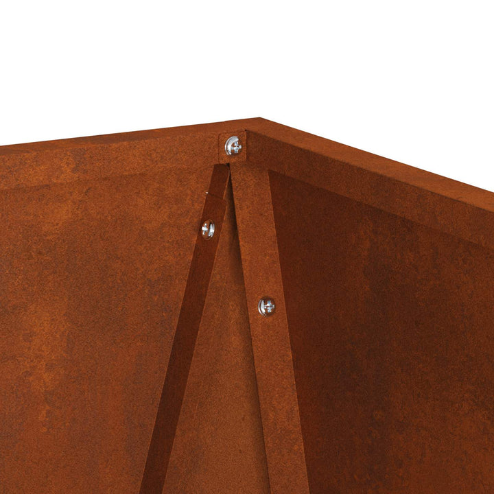 Planteringskärl 2 Pcs Rostig 30 X 30 X 75 Cm