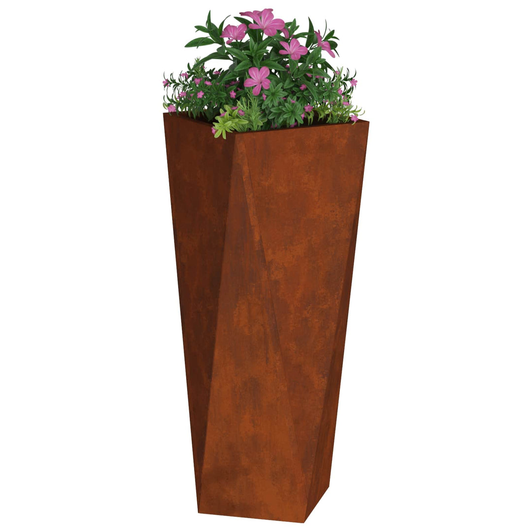Planteringskärl 2 Pcs Rostig 30 X 30 X 75 Cm