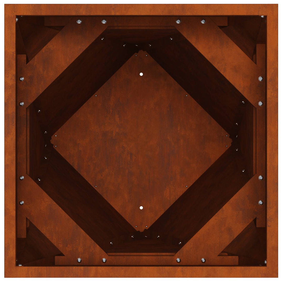 Planteringskärl 2 Pcs Rostig 30 X 30 X 75 Cm