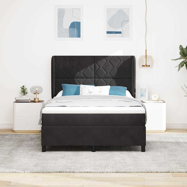 Bäddfjäder Med Huvudgavel 200 X 140 Cm Sammet