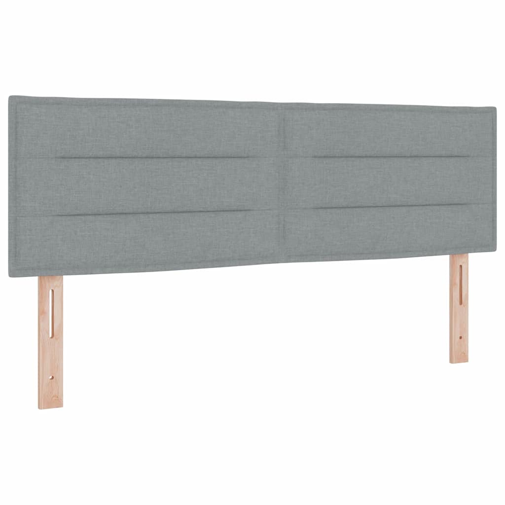 Bäddfjäder Med Madrass Med Huvudgavel 200 X 140 Cm Tyg