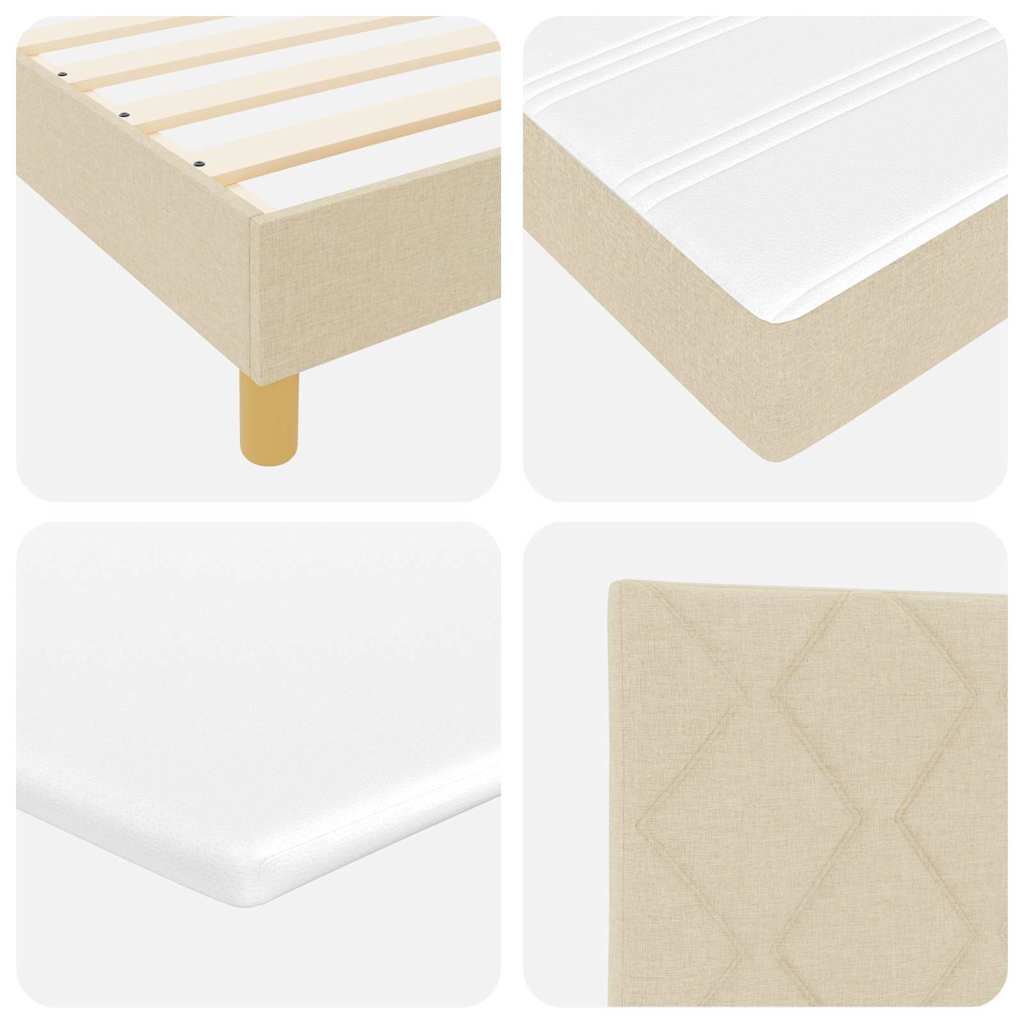 Bäddfjäder Med Huvudgavel 200 X 180 Cm Tyg
