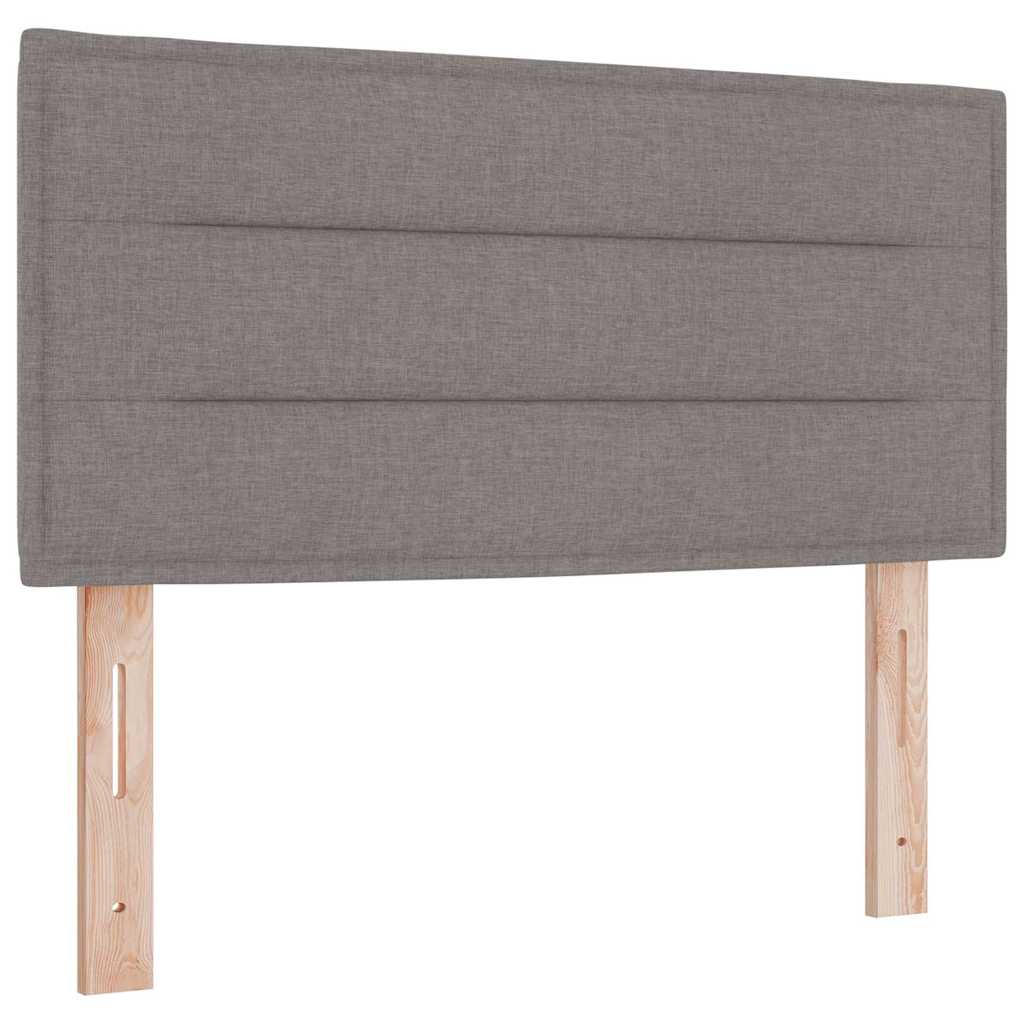 Bäddfjäder Med Madrass Med Led Taupe 80 X 200 Cm Tyg