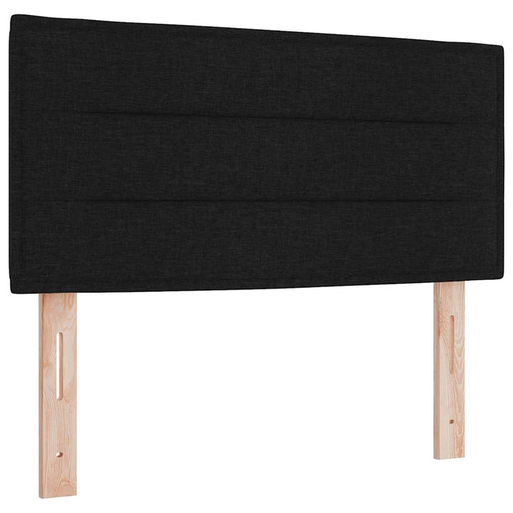 Bäddfjäder Med Madrass Med Led Svart 90 X 190 Cm Tyg
