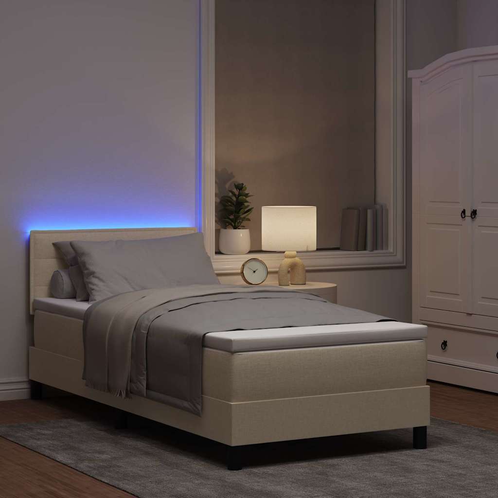Bäddfjäder Med Madrass Med Led Kräm 100 X 200 Cm Tyg