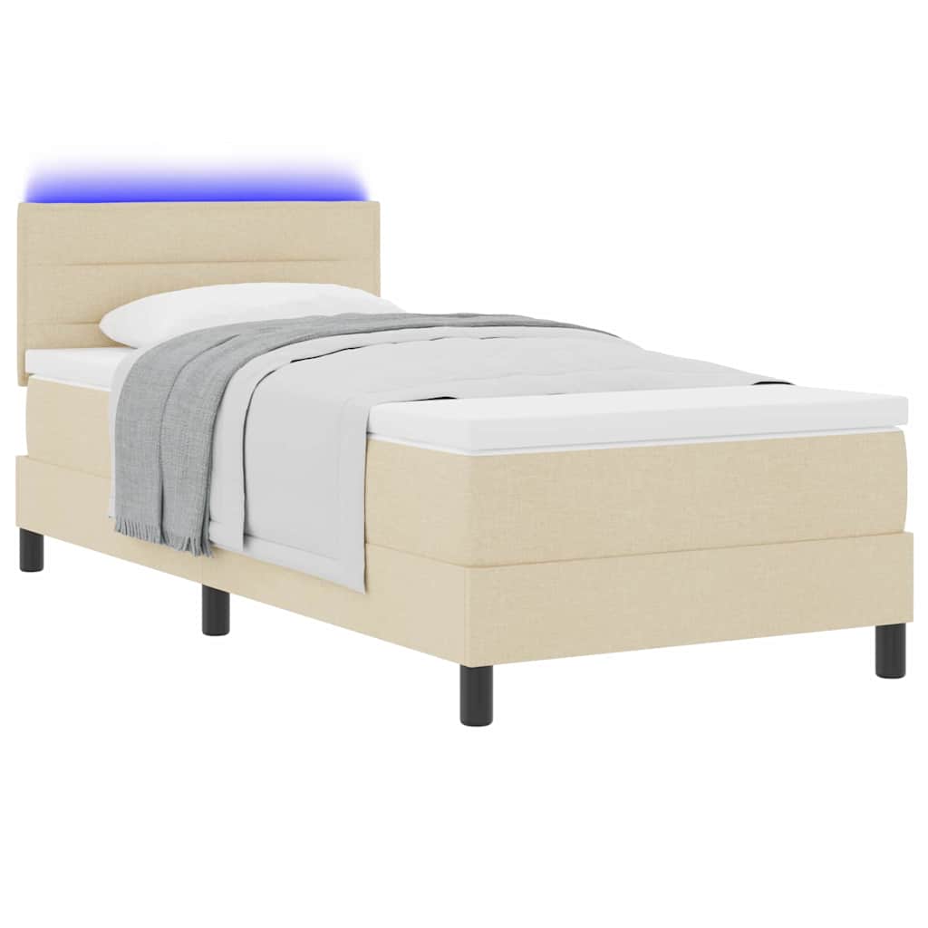Bäddfjäder Med Madrass Med Led Kräm 100 X 200 Cm Tyg