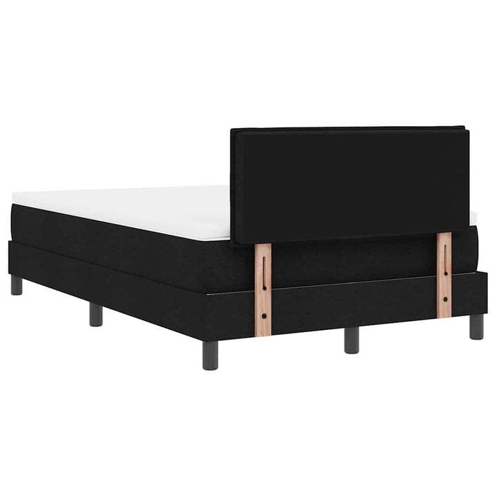 Bäddfjäder Med Madrass Med Led Svart 120 X 190 Cm Tyg
