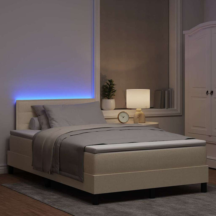 Bäddfjäder Med Madrass Med Led Kräm 120 X 190 Cm Tyg