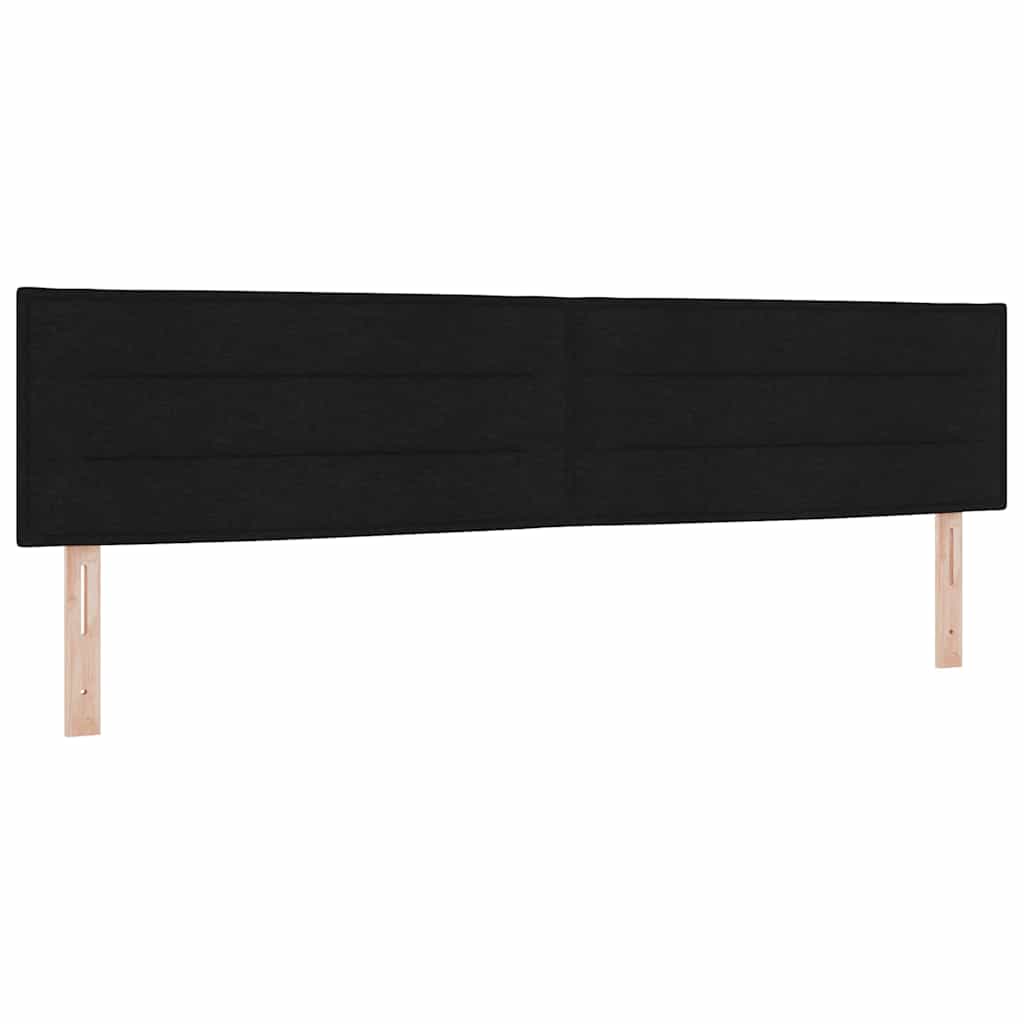Bäddfjäder Med Madrass Med Led Svart 200 X 200 Cm Tyg